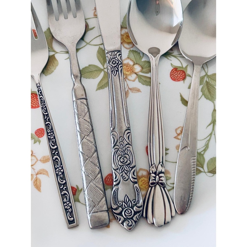 Vintage Mismatched Flatware Sets—Service for 8 (40 pieces)